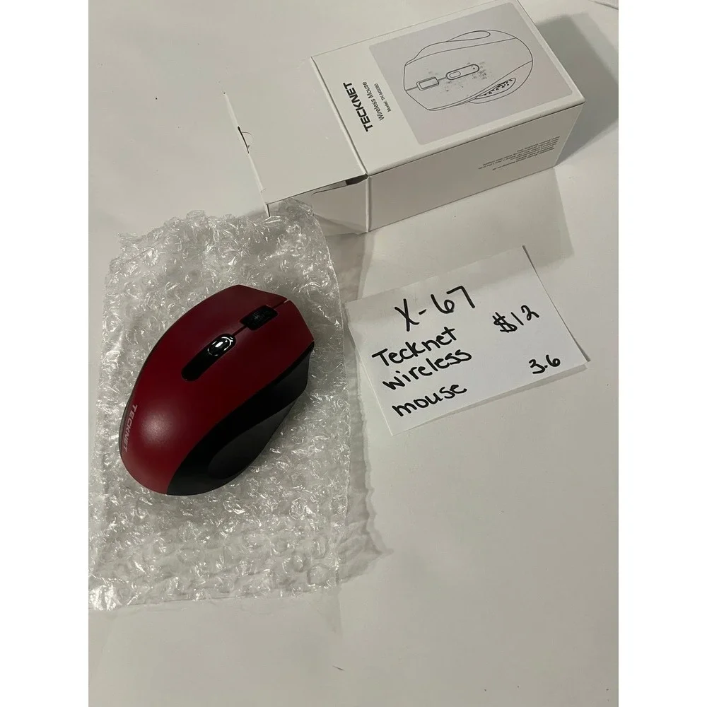 Tecknet Wireless red mouse (x-67)